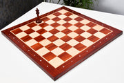 Solid Blood Red Bud Rosewood Chess Board with Notation 23" 60mm