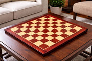 Wooden Printed Chess Board Bud Rosewood & Boxwood -21" 55mm