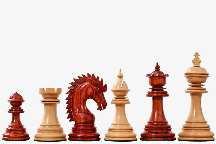 Ferocious Elite Series Chess Pieces in Bud Rosewood & Boxwood 4.45" - King