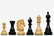 Shera Series Triple Weighted Chess Pieces Ebonized Boxwood 4.5" - King