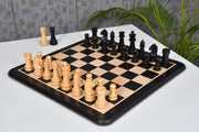 The Championship Series Chess Pieces in Ebonized/Boxwood - 3.75" King with Board