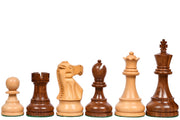 Reproduced 1972 Reykjavik Championship Series Chess Pieces in Sheesham & Boxwood - 3.7" King