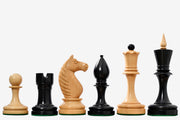 Repro Averbakh 1949 Moscow Championship Chess Pieces Natural Boxwood 4.16" - King