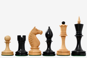 Repro Averbakh 1949 Moscow Championship Chess Pieces Natural Boxwood 4.16" - King