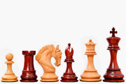Excalibur Luxury Artisan Chess Pieces in Bud Rosewood & Boxwood - 4.6" King