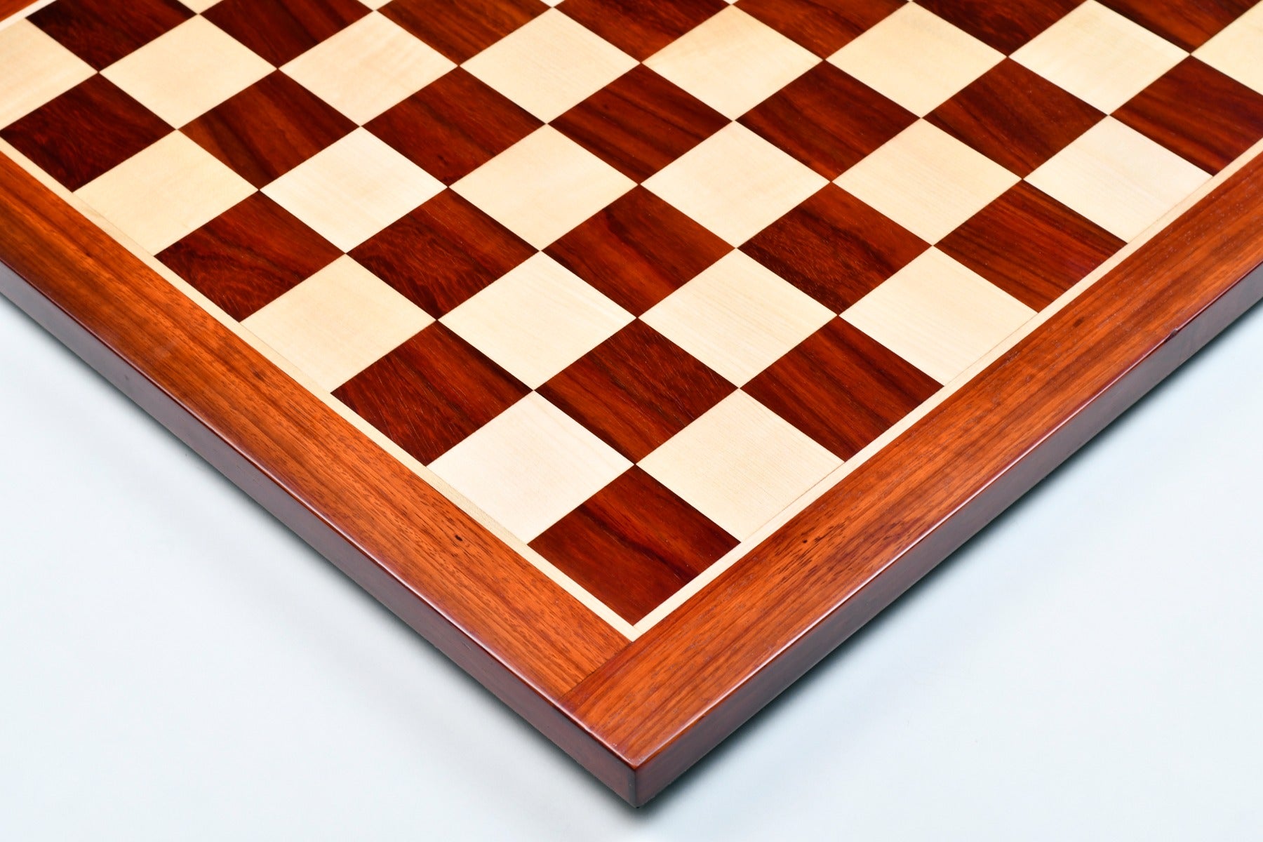 Solid Wooden Chess Board Blood Red Bud Rosewood 23" - 60 mm