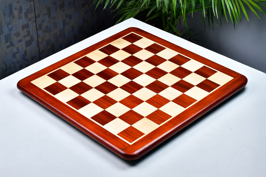 Wooden Blood Red Bud Rosewood Chess Board 21" (55mm Squares)