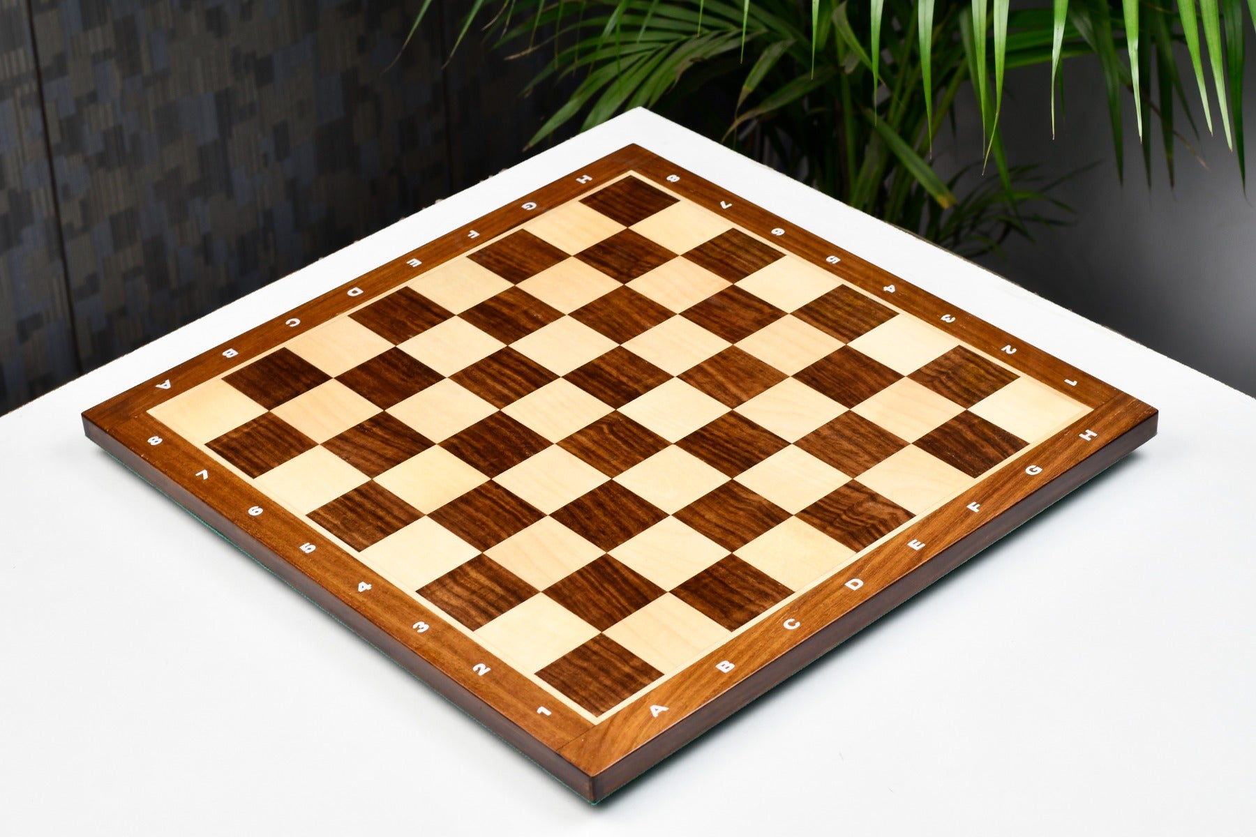Premium Wooden Chess Board with Notation – 14.5" Sheesham & Maple Wood | 37mm Chess Pieces By Chessbazaar