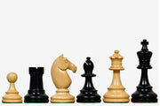 1962 Stockholm Interzonal Chess Championship Chess Pieces in Ebonized & Boxwood 3.75" King