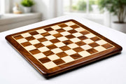 Wooden Sheesham Golden Brown Chess Board 17" (45mm Squares)