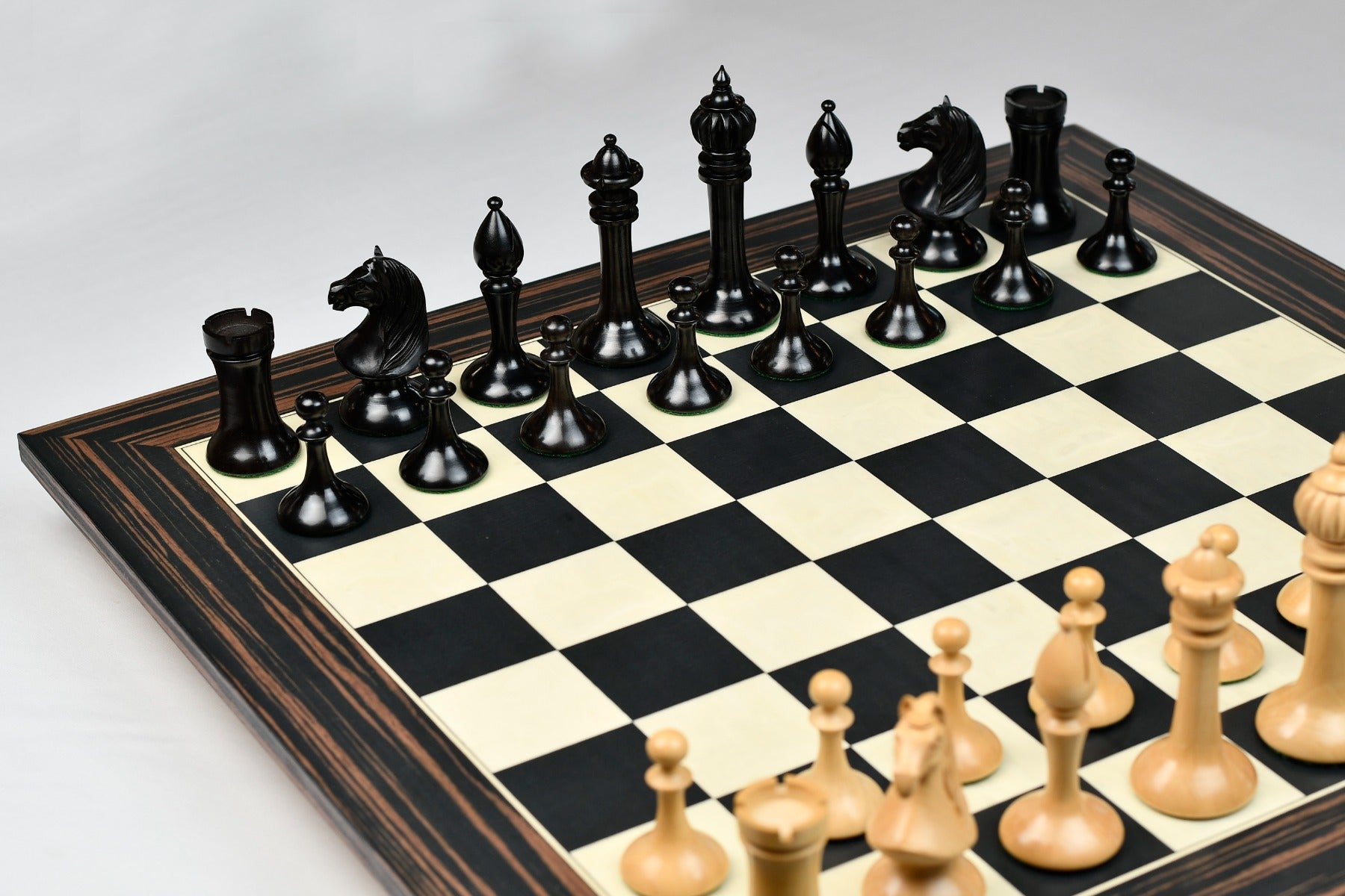 1910 Lasker-Schlechter World Championship Chess Pieces in Ebony wood 4.5"- King