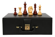 The Shera Staunton Chess Pieces V2.0 in Bud Rose/Boxwood - 4.4" King with Board & box