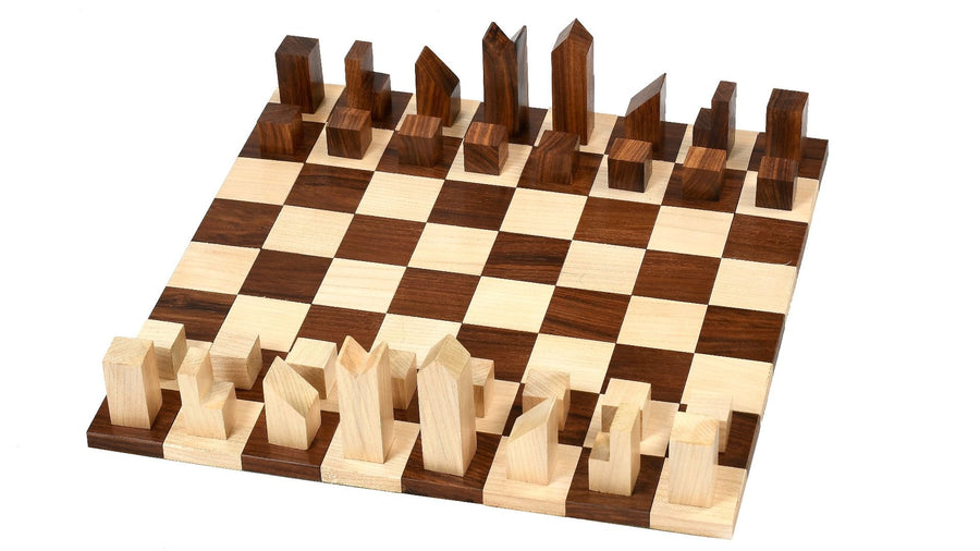 Repro 1966 Lanier Graham Chess Pieces in Sheesham & Boxwood 2.79"- King