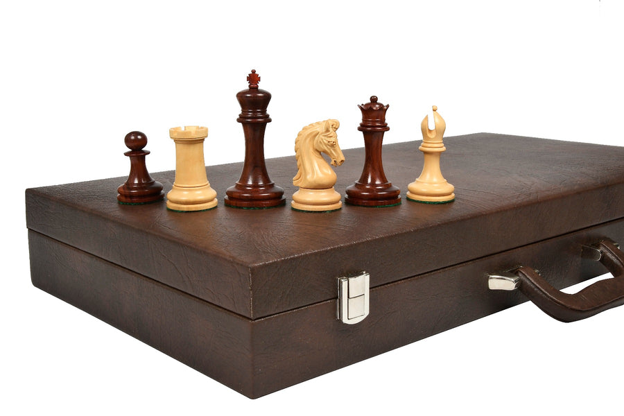 Combo of Imperial Collector Series Chess Set V2.0 in Bud Rosewood / Boxwood - 3.75" King with Box
