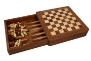 Travel-Friendly Magnetic Chess Set Sheesham & Boxwood - Slightly Imperfect | CHESSBAZAAR