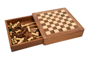Magnetic Travel Chess Set Sheesham & Boxwood Dice Stones - Slightly Imperfect | CHESSBAZAAR