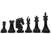 French Warrior Chess Pieces in Painted Boxwood (4.9" King)