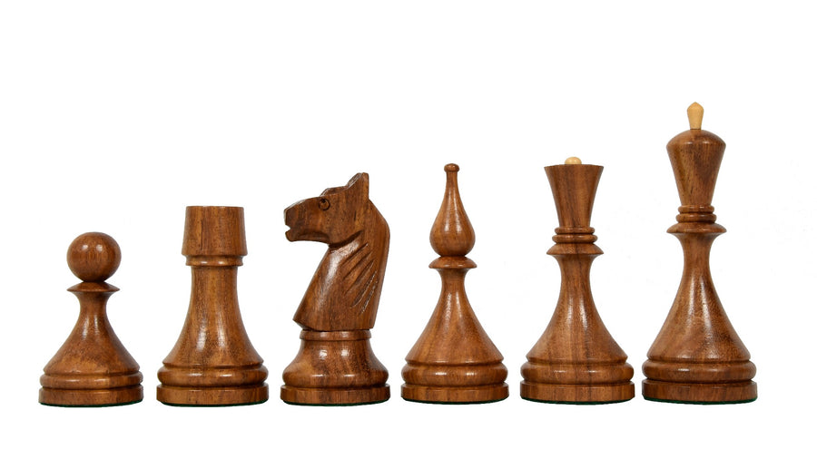 Reproduced 1961 Soviet Baku Championship Chess Pieces Sheesham wood 4"- King