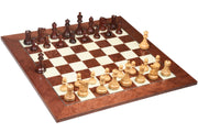 1972 Repro Fischer-Spassky Chess Pieces V2.0 in Bud Rosewood & Boxwood - 3.75" King with Board