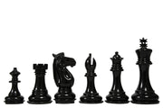 Staunton Chess Pieces Black & Ivory White Painted Wood 4.4" - Slightly Imperfect | CHESSBAZAAR