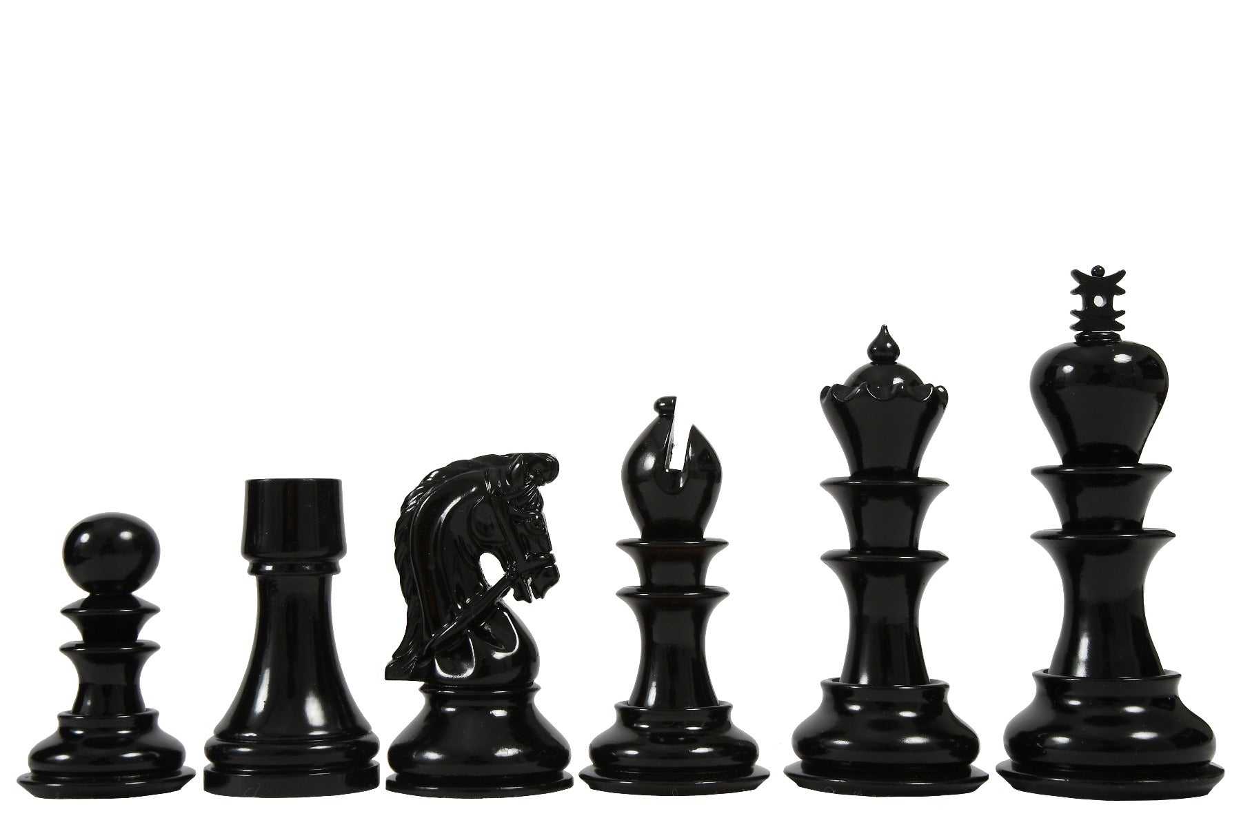 Staunton Luxury Chess Set Black & Ivory Painted Wood 4.7" - Slightly Imperfect | CHESSBAZAAR