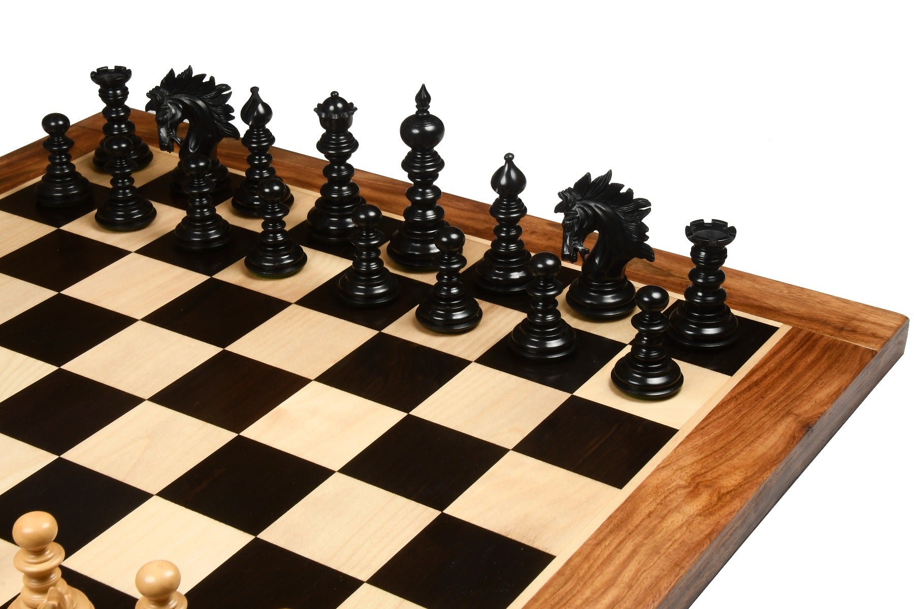 St. Petersburg Luxury Chess Set Ebony & Boxwood 4.2" with Board & Box