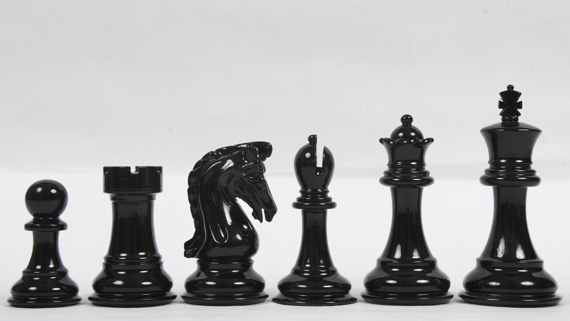 Chess Pieces Black & White Painted Wood 3.75" - Slightly Imperfect | CHESSBAZAAR