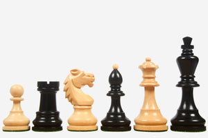 Vintage 1950's Circa Bohemia Staunton Series German Chess Pieces - 3.89" King By Chessbazaar