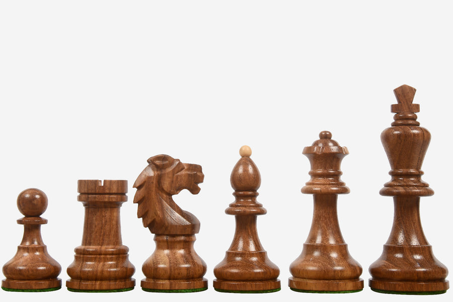 1950s Bohemia Staunton German Chess Pieces in Sheesham & Boxwood 3.89"- King