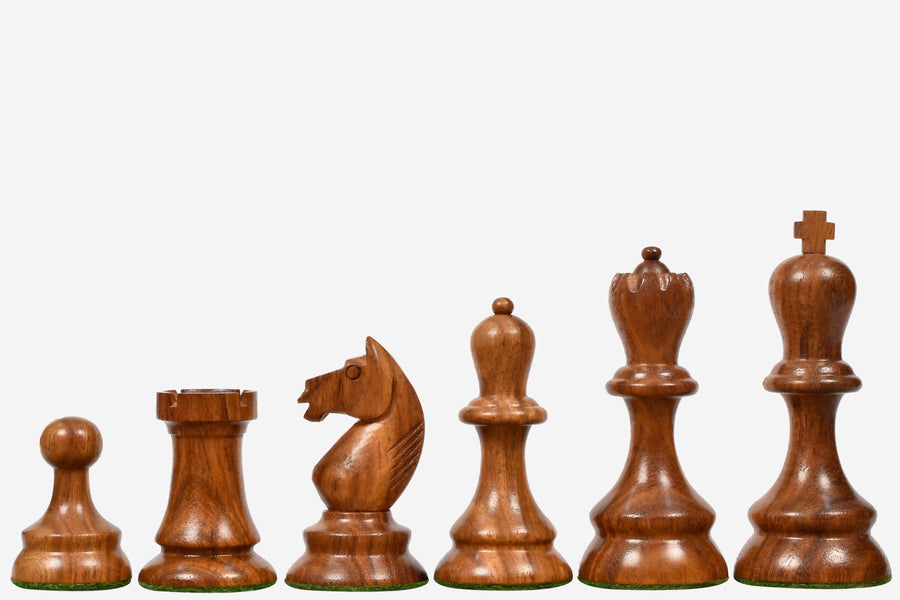 1937 Stockholm Olympiad Chess Pieces in Sheesham & Boxwood 3.75"- King