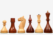 1961 Soviet Baku Championship Chess Pieces Bud Rosewood 4" King