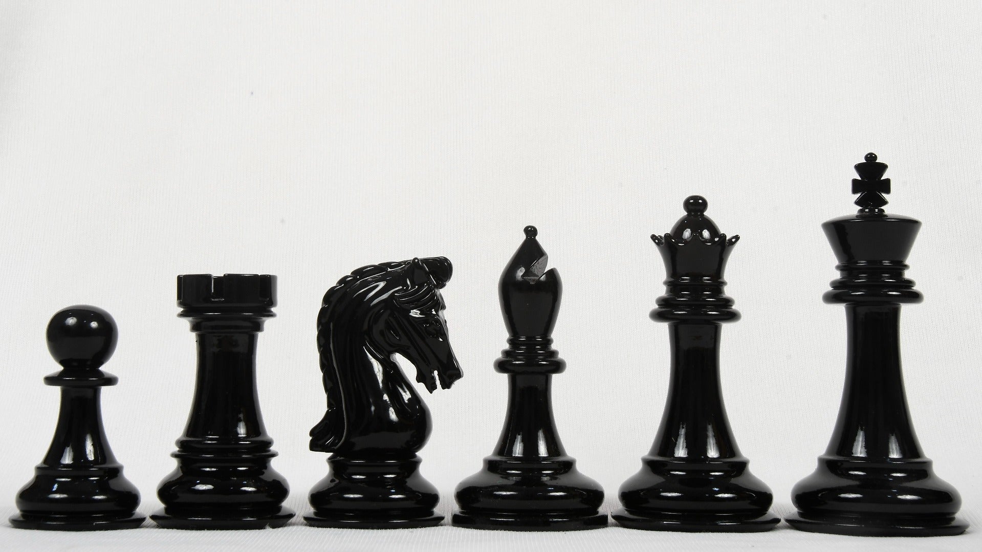 Imperial Collector Chess Pieces Black & White Painted 3.75" - Slightly Imperfect | CHESSBAZAAR