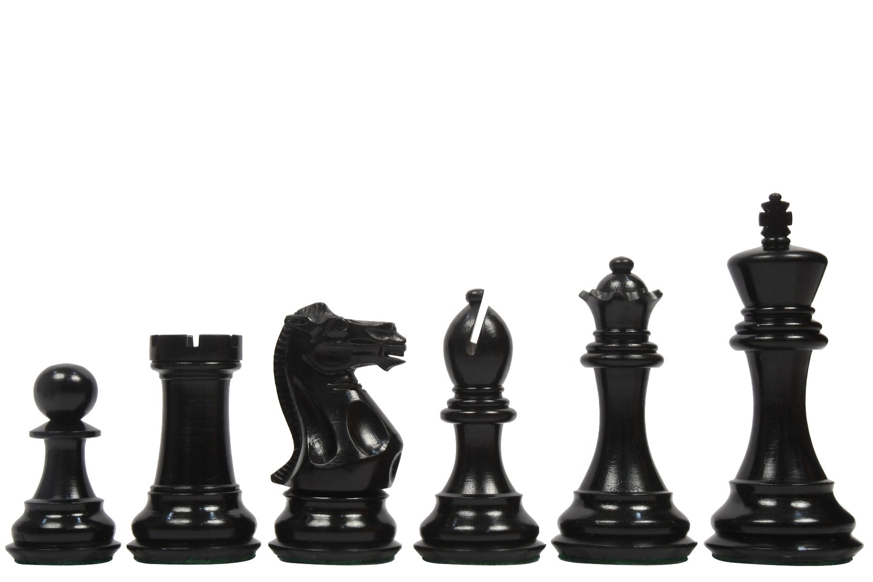 The Honour of Staunton (HOS) Series Weighted Chess Pieces in Ebony & Boxwood - 4.0" King