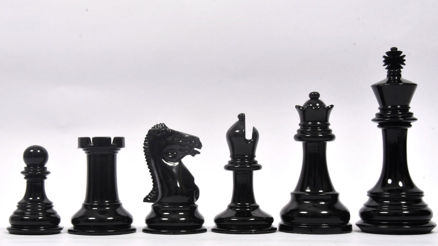 Chess Pieces Black & White Painted Boxwood 3.8" - Slightly Imperfect | CHESSBAZAAR