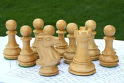 Combo of Knight, Rook & Pawn Chess Pieces in Box Wood - 3.54" Knight
