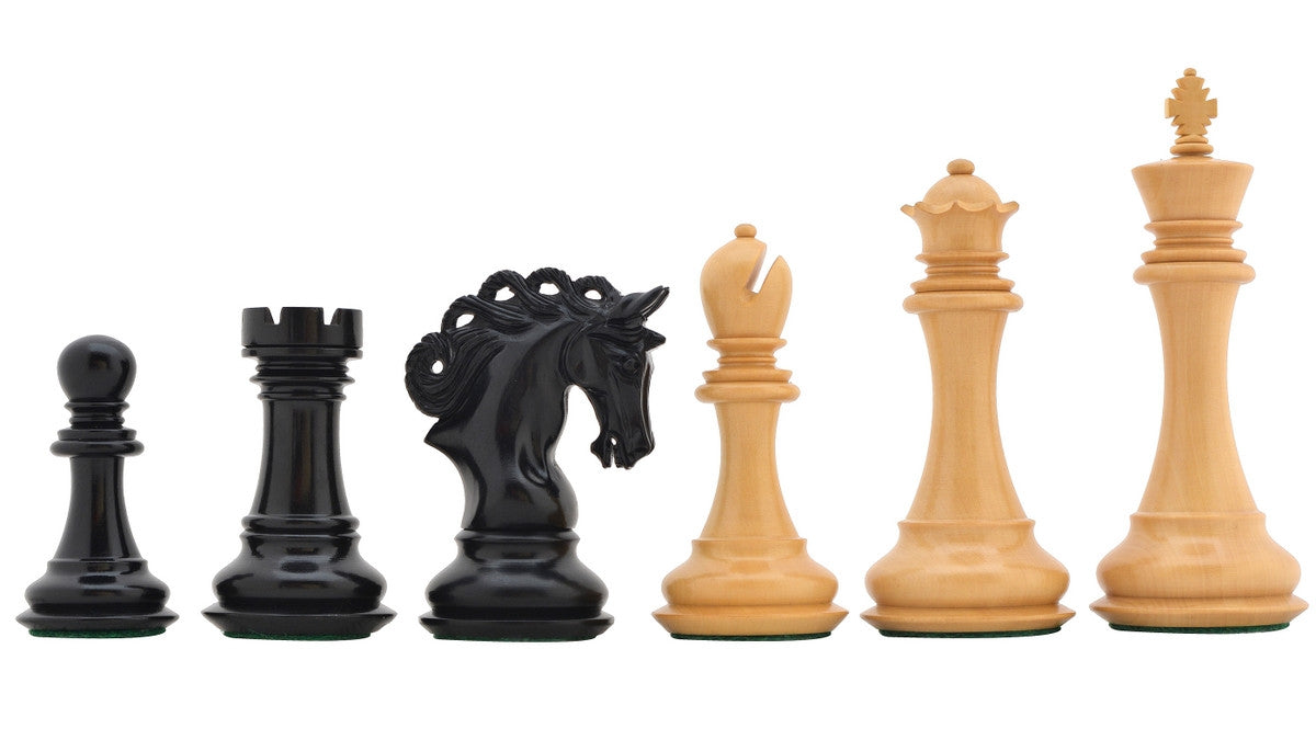 Pegasus Artisan Chess Set ver 2.0 in Ebony/Boxwood - 4.6" King with Board