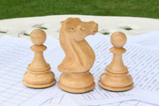 Combo of Knight & Pawns Pieces in Box Wood - 4.52" Knight.