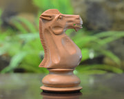 The Giant Monstrous Series Knight Chess Piece in Box Wood Paper Weight -4.3" Height.