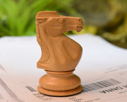 The Giant Monstrous Series Knight Chess Piece in Box Wood Paper Weight -4.1" Height.