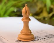 The Giant Monstrous Series Bishop Chess Piece in Box Wood Paper Weight - 4.5" Height.