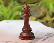 The Giant Monstrous Series Queen Chess Piece in Bud Rose Wood Paper Weight - 5.0" Height.