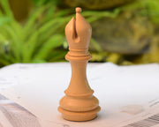 The Giant Monstrous Series Bishop Chess Piece in Box Wood Paper Weight - 5.1" Height.