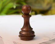The Giant Monstrous Series Pawn Chess Piece in Sheesham Wood Paper Weight - 3.7" Height.