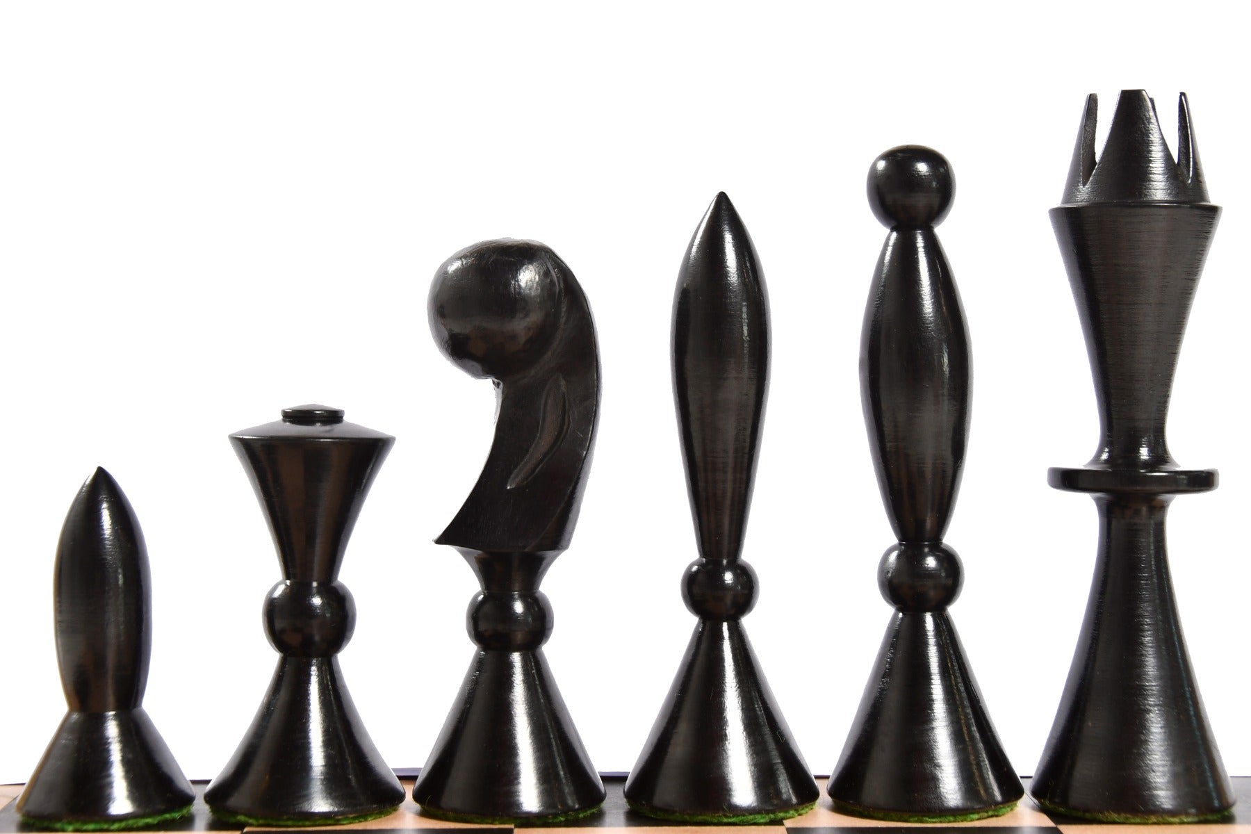 1958 Anri Space Age Chess Pieces by Arthur Elliott Ebonized 4.25"- King