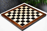 Solid Ebony Maple Chess Board Sheesham Border 23" (60mm Squares)