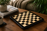 Wooden Ebony Chess Board 19" (50mm Squares)