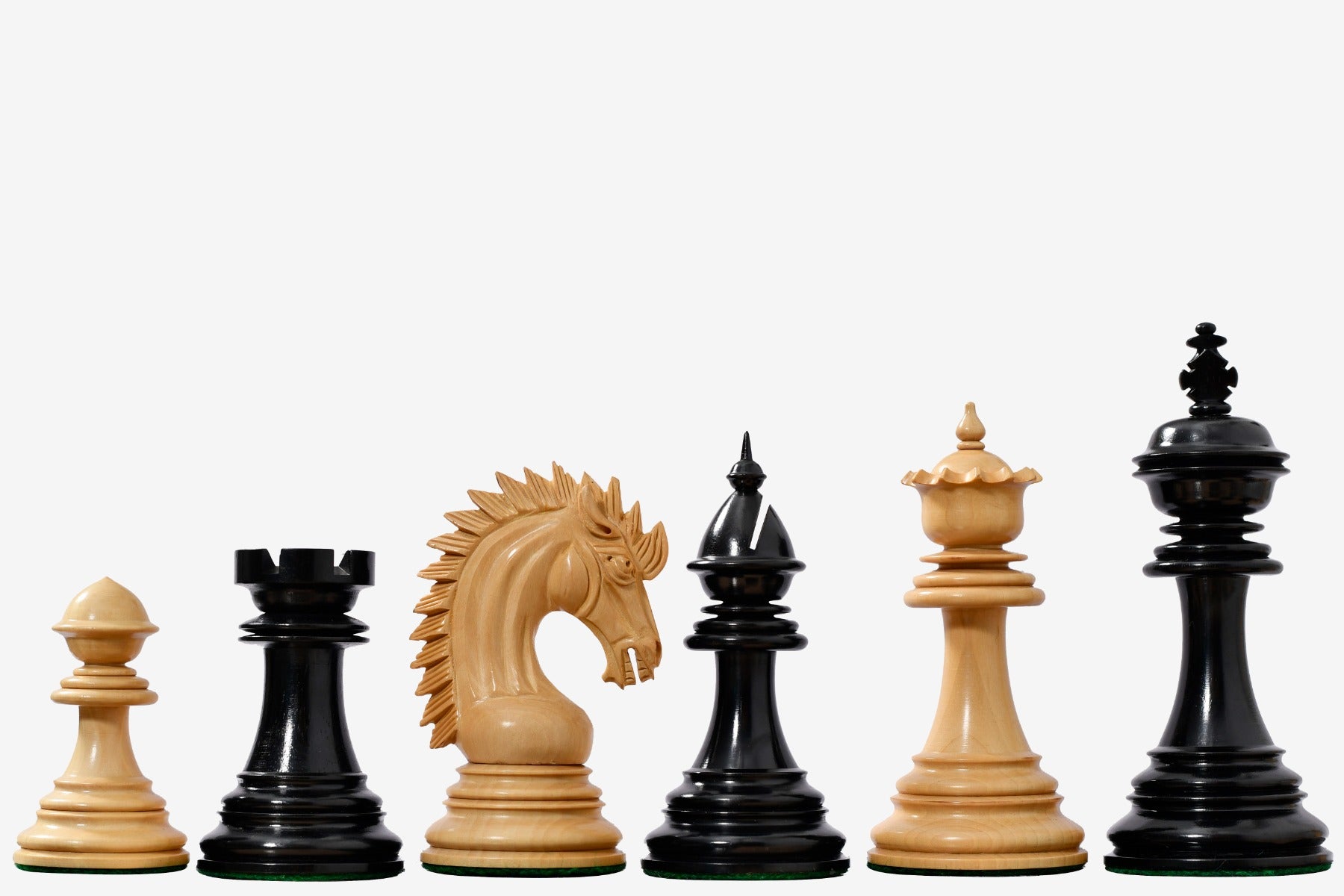 Ferocious Elite Series Chess Pieces in Ebony / Boxwood - 4.45" King
