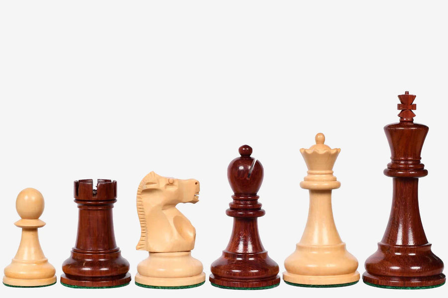 1972 Fischer Spassky Chess Pieces in Bud Rosewood & Boxwood 3.75" - king