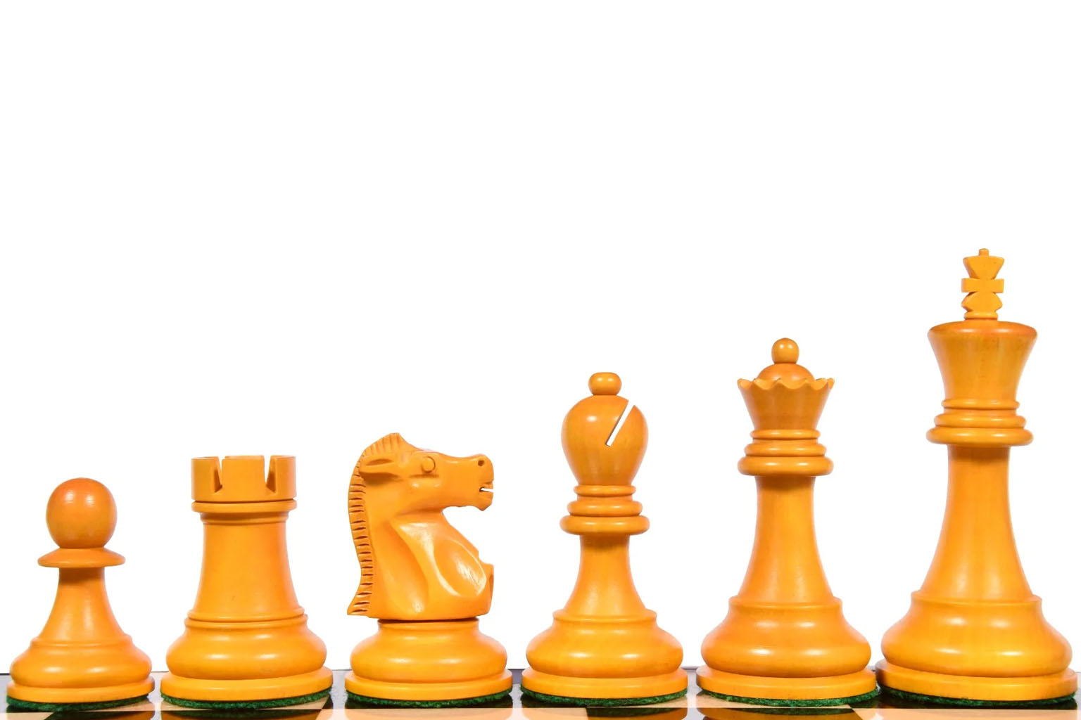 1972 Fischer Spassky Chess Pieces Ebonized & Antique Boxwood 3.78"- King