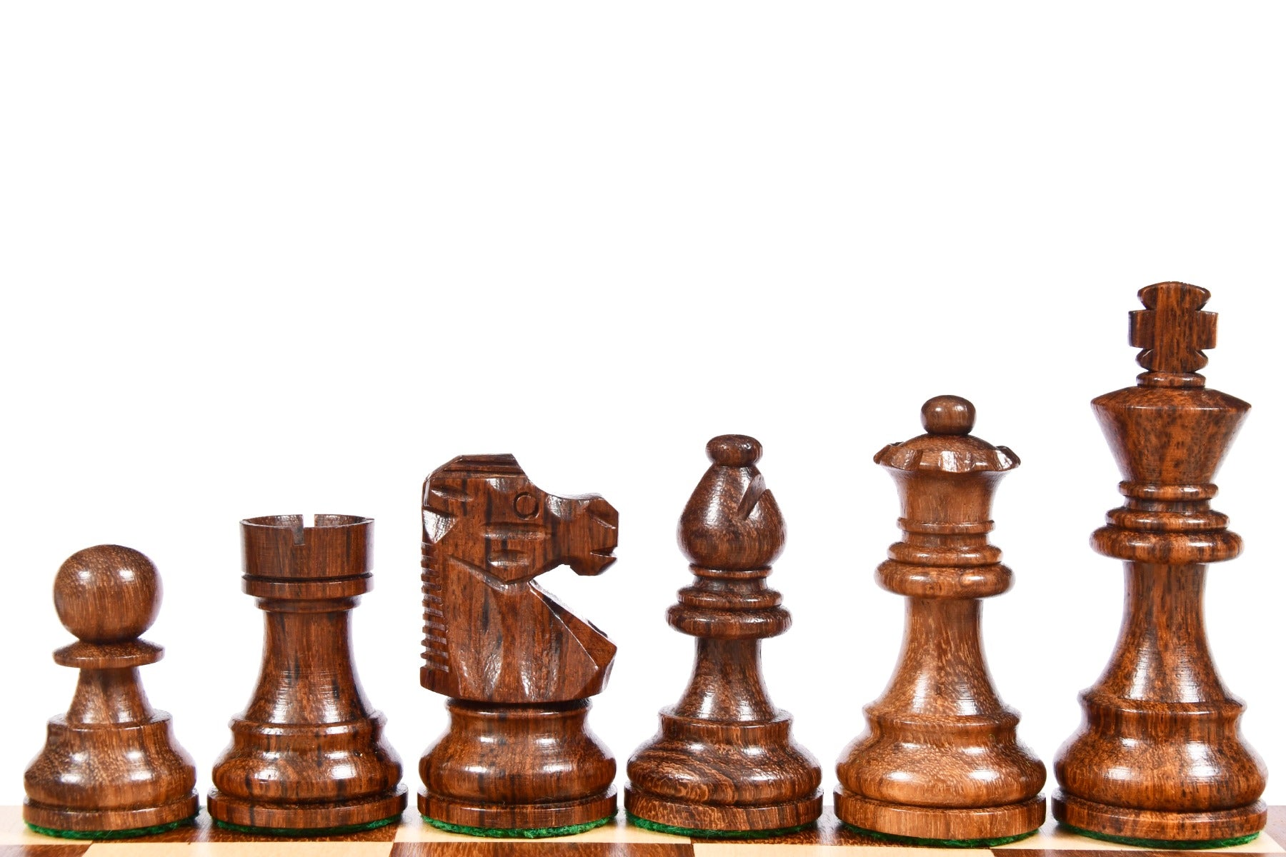 Reproduced French Lardy Exclusive Wooden Chess Pieces – Handcrafted in Sheesham & Boxwood | 3" King with Extra Queens
